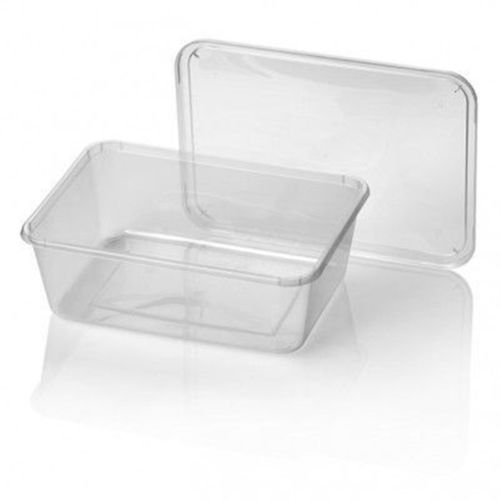 Microwave Container & Lid 1000cc Rectangle (Qty 250)
