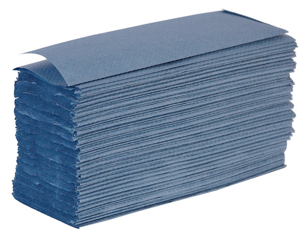 Hand Towels Z/Multi Fold 1Ply Blue (Qty 3000)