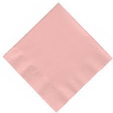 40cm 3ply Pastel Pink Napkins (Qty 1000)