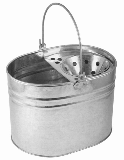 Galvanized Steel Mop Bucket with Wringer