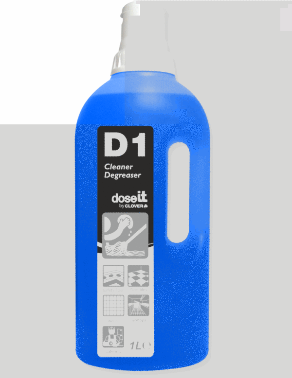 Clover Dose IT D1 Cleaner Degreaser (8x1Ltr)