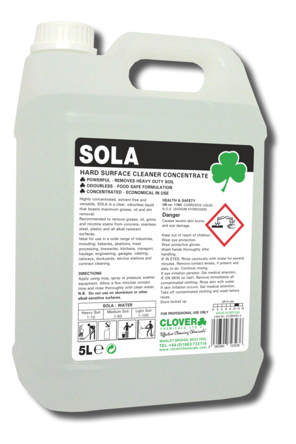 Clover Sola Universal Hard Surface Cleaner (5Ltr)