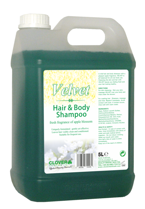 Clover Velvet (5Ltr) Hair And Body Shampoo