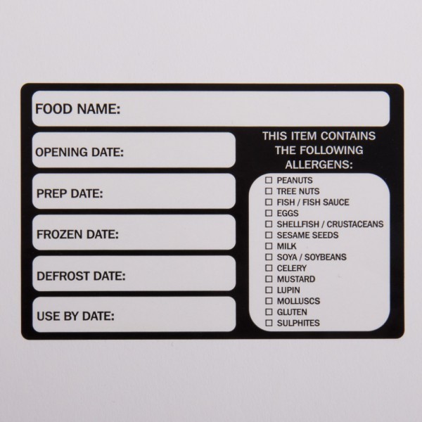 Allergen Alert & Product Freezer Labels On A Roll 60x90 (Qty 1000)
