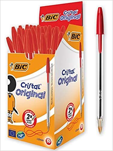 Bic Biro pens Red (50)